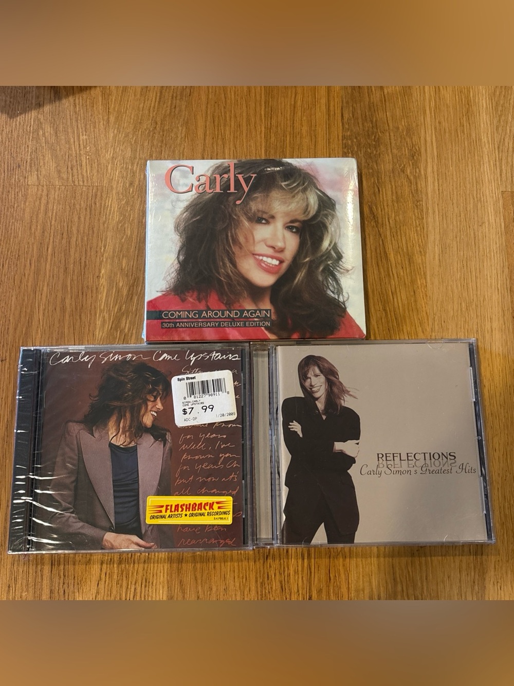 Carly Simon 4xCD Lot New & Used COMING AROUND AGAIN Come Upstairs REFLECTIONS